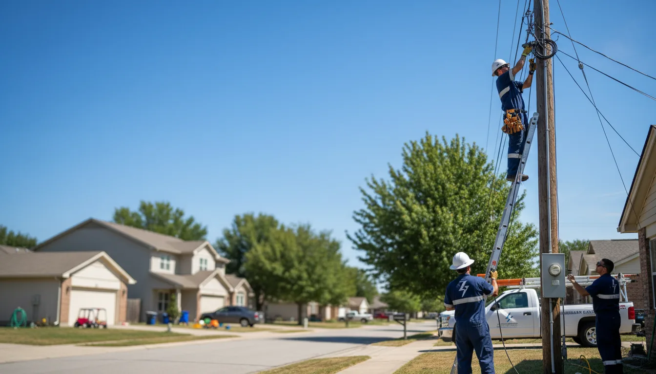 Residential electrician providing installation services in Fort Branch, IN